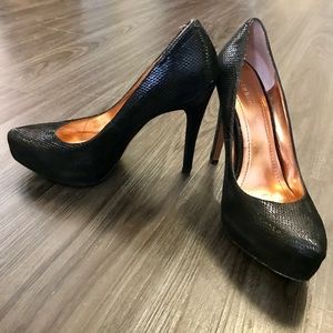 BCBG black pumps